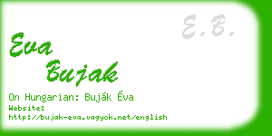 eva bujak business card