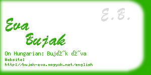 eva bujak business card